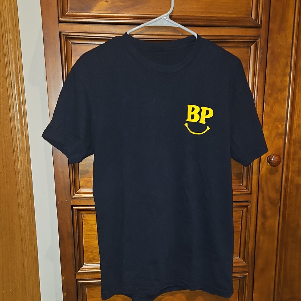 Black T-Shirt with Yellow BP Logo